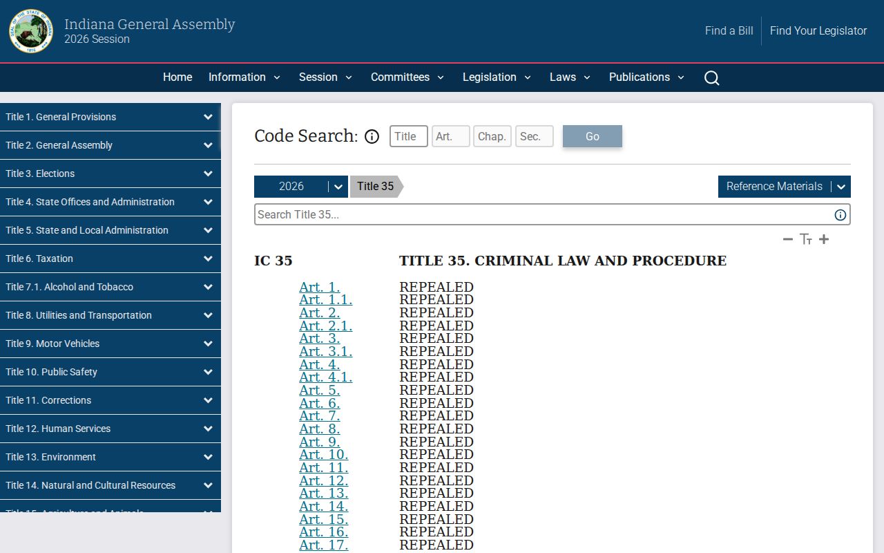 Indiana criminal-law source for Vermillion County arrest warrants